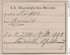Etiketten zu Cerussit (NHMW-MIN-Ac942)